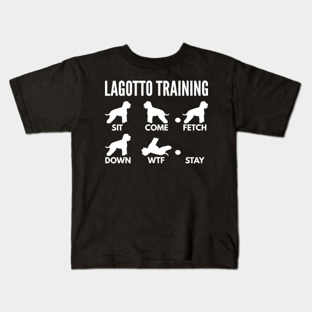 Lagotto Training Lagotto Romagnolo Tricks Kids T-Shirt by DoggyStyles